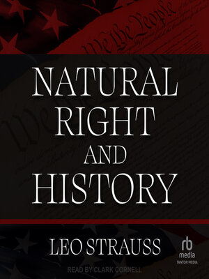 cover image of Natural Right and History